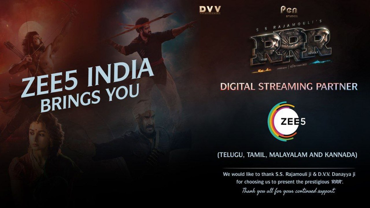 RRR Movie Streaming Details, బిజినెస్ 1200 కోట్...