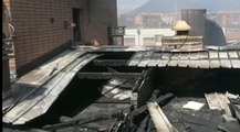 Collegno (TO) - Incendio sul tetto di un palazzo: evacuati condomini (28.05.21)