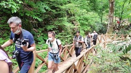 BURSA - Orman Genel Müdürlüğünce oluşturulan Oylat Şelalesi Ekoturizm Parkuru açıldı