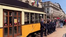 Fracci, l'omaggio del tram Atm