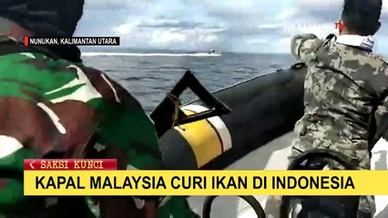 Penangkapan Kapal Malaysia yang Curi Ikan di Indonesia