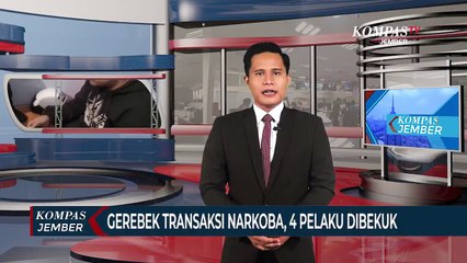 Gerebek Transaksi Narkoba, 4 Pengedar Dibekuk Polisi