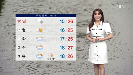 밤사이 중부·경북 비…주말 중북부 한때 비