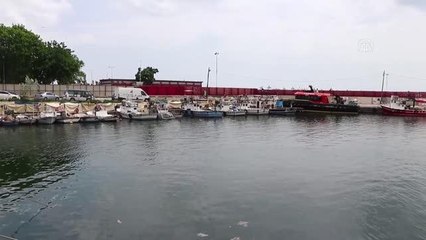 Küçük tekne balıkçıları deniz salyasının bitmesini bekliyor