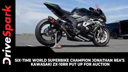 Six-Time World Superbike Champion Jonathan Rea’s Kawasaki ZX-10RR Put Up For Auction