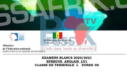 Sujet d’examen blanc en anglais à Rufisque, un jeune annonce son homosexualité à ses parents