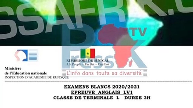 Sujet d’examen blanc en anglais à Rufisque, un jeune annonce son homosexualité à ses parents