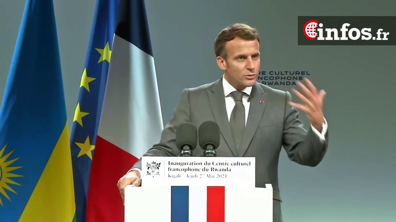 Inauguration du Centre culturel francophone du Rwanda, Emmanuel Macron