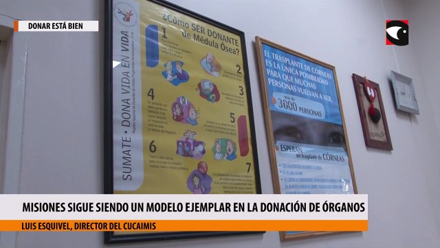 Misiones sigue siendo un modelo ejemplar en la donación de de órganos y tejidos