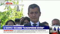 Policière attaquée au couteau: Gérald Darmanin confirme que le suspect était diagnostiqué 