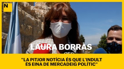 Laura Borràs: "La pitjor notícia és que l'indult és una eina de mercadeig polític"
