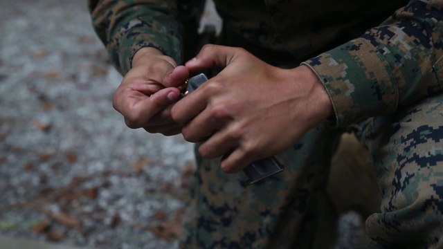 U.S. Marines with 2nd Law Enforcement Battalion – Pistol Range – Camp Lejeune, N.C.,