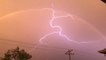 Spider Lightning Coincides With Rainbow in Sky During Storms in Oklahoma