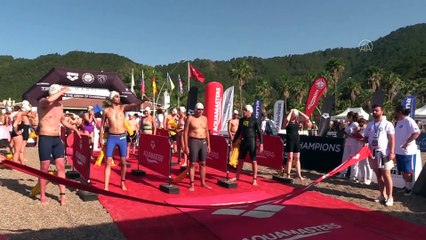 MUĞLA - 12. Uluslararası Arena Aquamasters Yüzme Şampiyonası Marmaris'te başladı