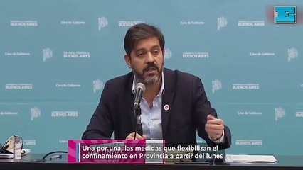 Una por una, las medidas que flexibilizan el confinamiento en Provincia a partir del lunes