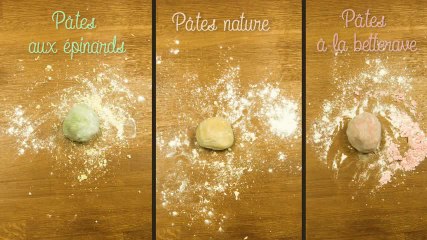 Pâtes maison et colorées