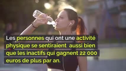 Faire du sport rendrait plus heureux que l'argent