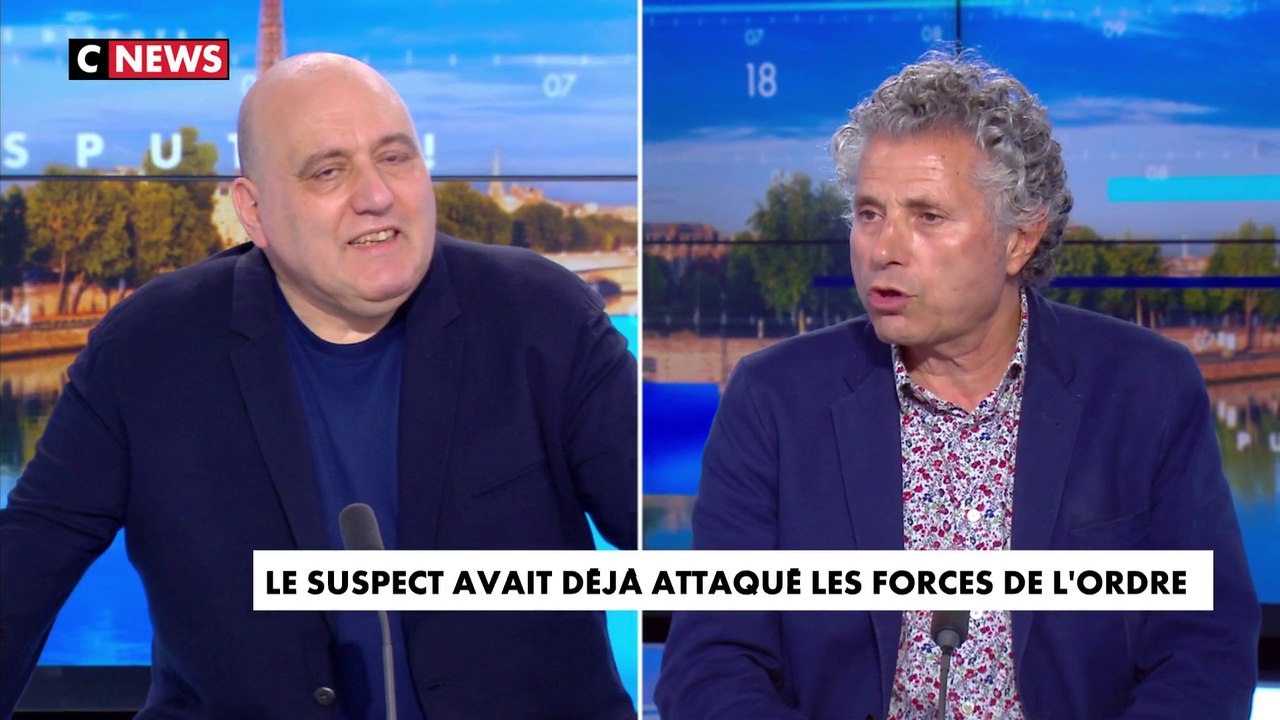 Désaccord entre Gilles-William Goldnadel et Julien Dray, à propos du profil du suspect de l'agression de la policière à La Chapelle-sur-Erdre