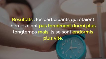 Sommeil : les adultes auraient aussi besoin d’être bercés