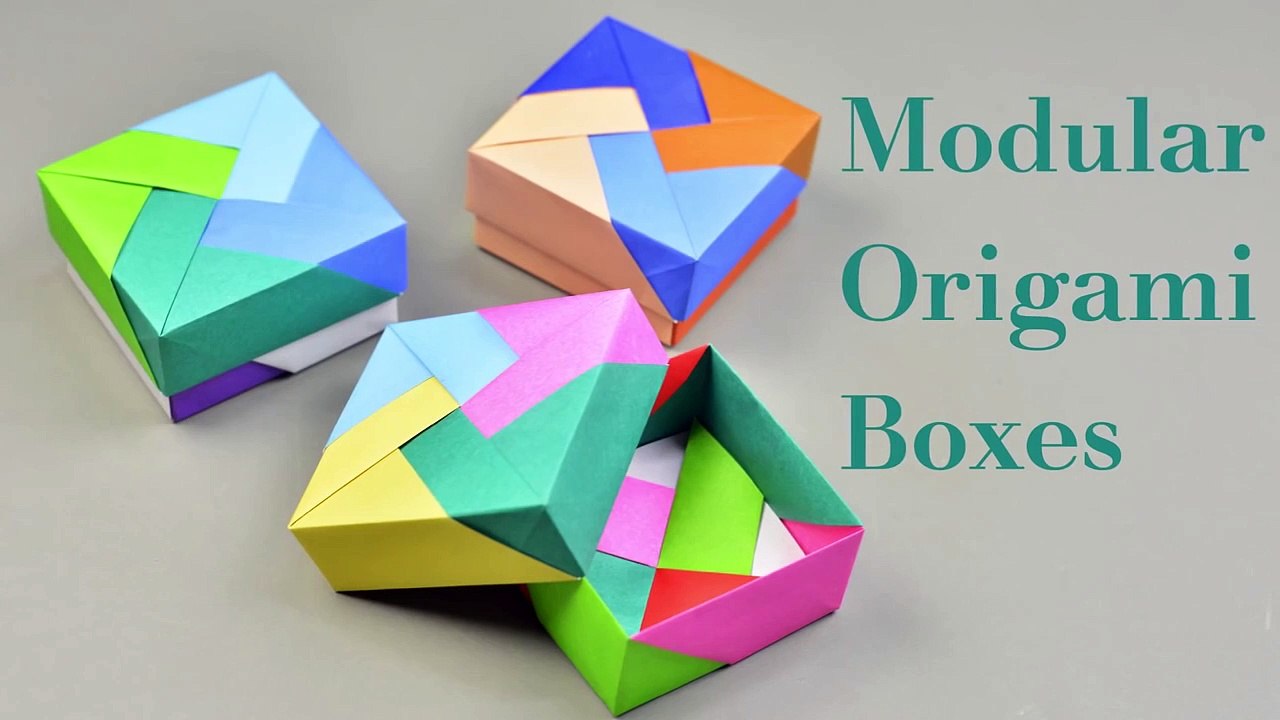 3 Easy Modular Origami Box Tutorial - How To Make Modular Origami Box For  Beginners | Creative Diy - video Dailymotion