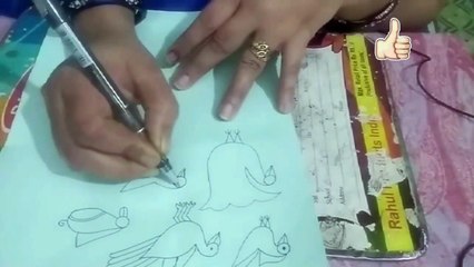 #MithilaRiwaj#MithilaPainting Class-5मिथिला पेंटिंग में #चिड़िया बनाना सीखें__सीखने के बाद पैसे कमाए