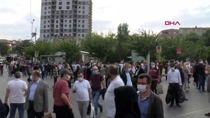 METRO SEFERLERİ DURDU YOĞUNLUK OLUŞTU