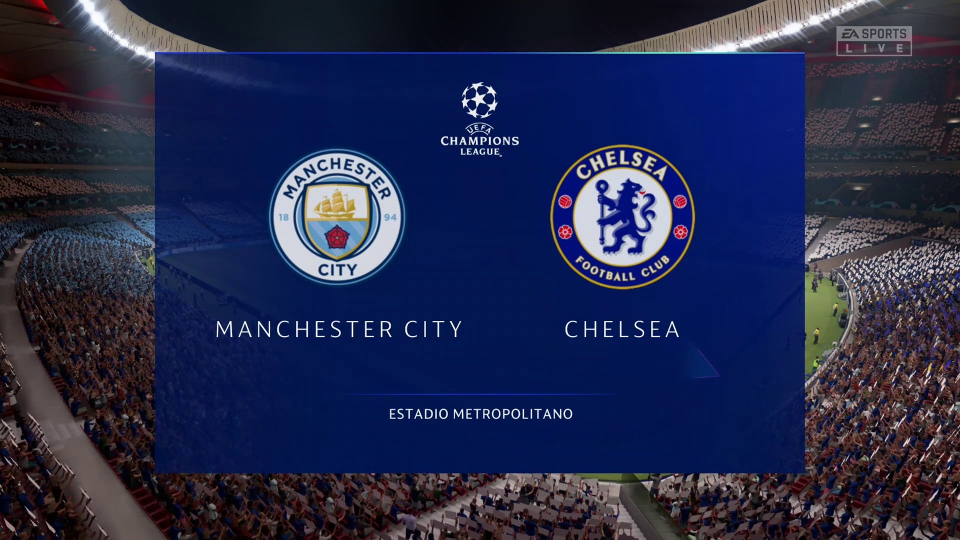 Manchester City vs Chelsea UEFA Champions League Final - 29th May 2021 Fifa 21