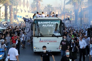 Altay'ın şampiyonluk coşkusu İzmir'i sardı