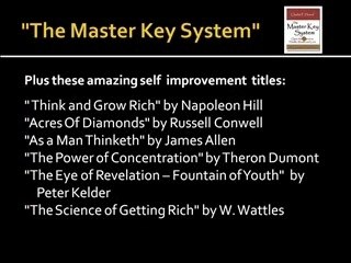 "The Master Key System" The Secret Behind The Secret