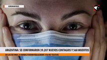 Coronavirus en Argentina: confirmaron 560 muertes y 39.207 contagios en las últimas 24 horas