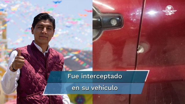Atacan a balazos a candidato de Morena en Puebla