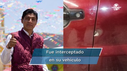 Atacan a balazos a candidato de Morena en Puebla