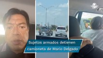 Nos acaban de detener, apuntándonos con armas largas en Tamaulipas: Mario Delgado