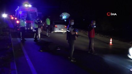 Yolun karşısına geçmek isterken motosiklet çarpan otel personeli hayatını kaybetti