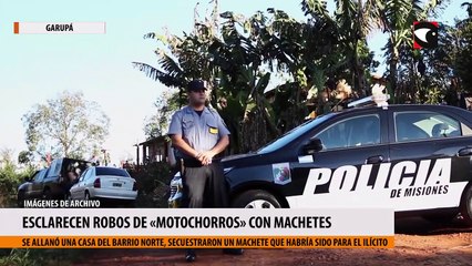 Esclarecen robos de «motochorros» con machetes en Garupá