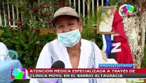 Atención médica especializada a través de clínica móvil en el barrio Altagracia