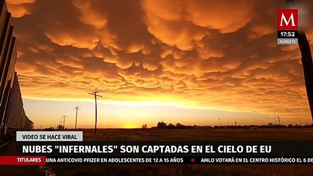 Aterradoras nubes 'infernales' son captadas en el cielo de EU; video se hace viral