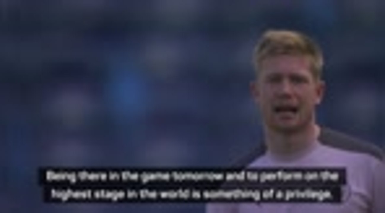 'If you lose, you're almost a failure' - De Bruyne on Champions League final