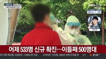 이틀째 500명대 유지…일상감염·변이확산 변수