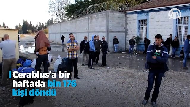 Cerablus'a bir haftada bin 176 kişi döndü