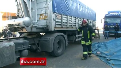 TIR şoförü öyle bir can verdi ki!