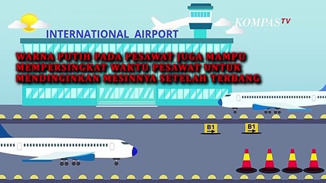 Mengapa Badan Pesawat Berwarna Putih? Ini Alasannya