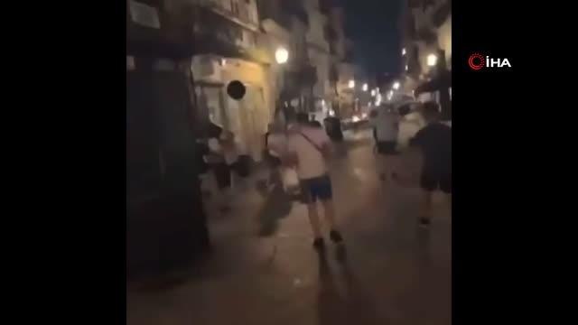 Şampiyonlar Ligi finali öncesi İngiliz taraftarlar birbirine girdi