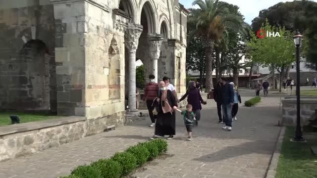 Trabzon'daki Ayasofya Camii'ne yoğun ilgi