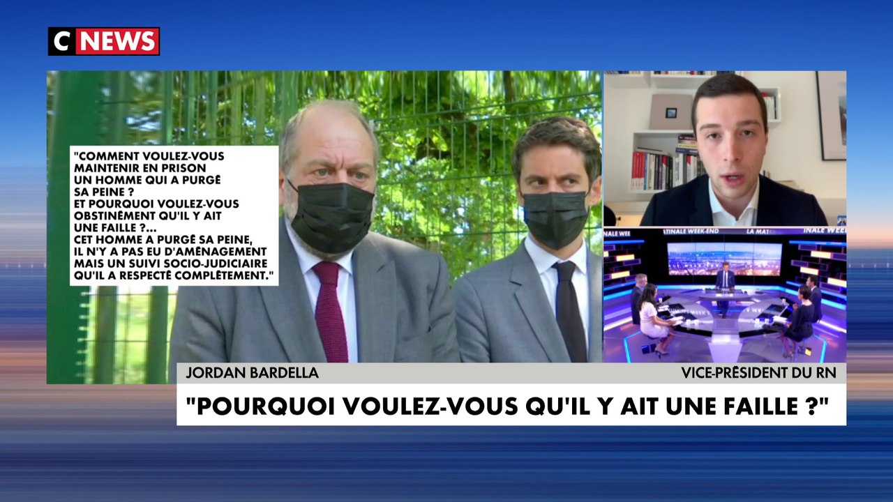 Jordan Bardella propose de relancer le débat sur les peines de sûreté après l'agression d'une policière à La-Chapelle-Sur-Erdre