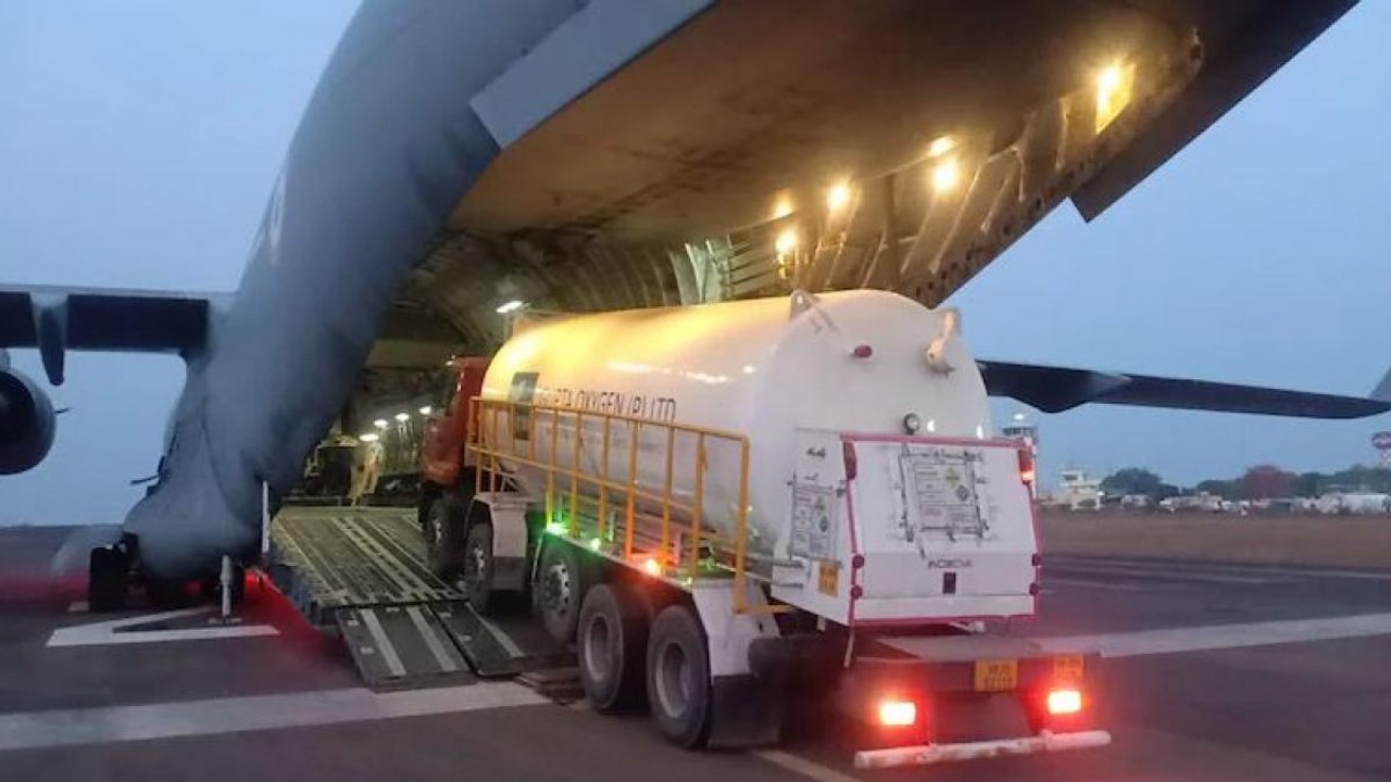 IAF airlifts 800 oxygen tankers from foreign countries