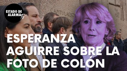 La sorprendente confesión de la popular Esperanza Aguirre sobre la “foto de Colón”