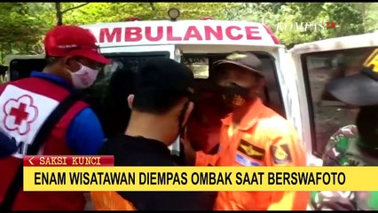 100 Tim SAR Gabungan Cari 3 Wisatawan yang Hilang Terseret Ombak Saat Berswafoto