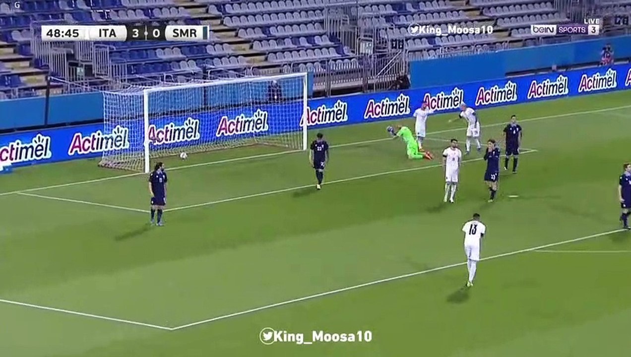 إيطاليا 7 × 0 سان مارينو | اهداف اللقاااء بصوت محمد بركات ⚽ "