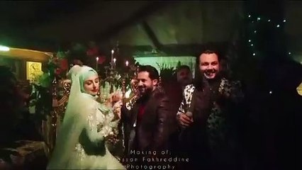 رقص نادين نجيم وقصي الخولي في كواليس مسلسل 2020